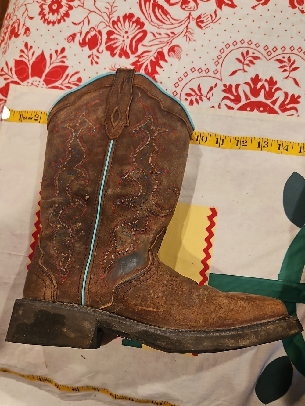 Justin Cowboy Boots Size 10B Womens - Picture 11 of 11